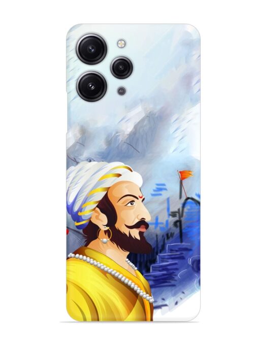 Shivaji Maharaj Color Paint Art Snap Case for Xiaomi Redmi 12 (4G) Zapvi