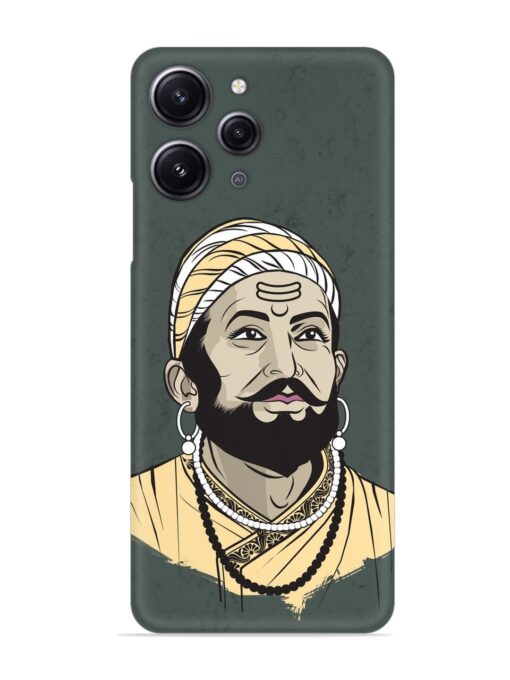 Shivaji Maharaj Vector Art Snap Case for Xiaomi Redmi 12 (4G) Zapvi