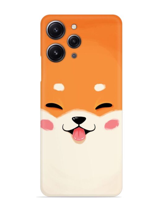 Cute Dog Face Vector Snap Case for Xiaomi Redmi 12 (4G)