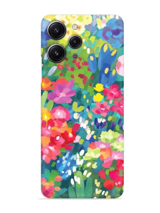 Watercolor Flower Art Snap Case for Xiaomi Redmi 12 (4G) Zapvi