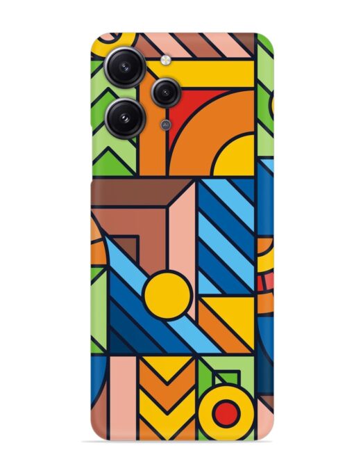 Colorful Geometric Snap Case for Xiaomi Redmi 12 (4G) Zapvi