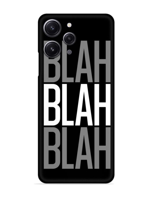 Blah Blah Blah Wallpaper Snap Case for Xiaomi Redmi 12 (4G) Zapvi