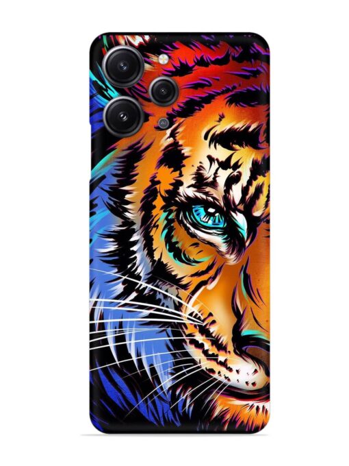 Colorful Lion Art Snap Case for Xiaomi Redmi 12 (4G)