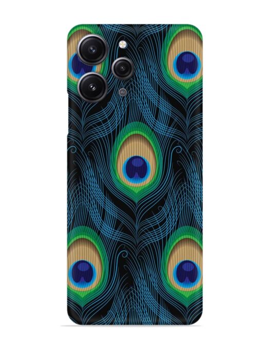 Seamless Pattern Peacock Snap Case for Xiaomi Redmi 12 (4G) Zapvi