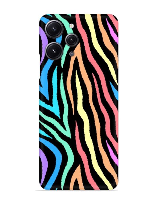 Colorful Abstract Zebra Snap Case for Xiaomi Redmi 12 (4G)