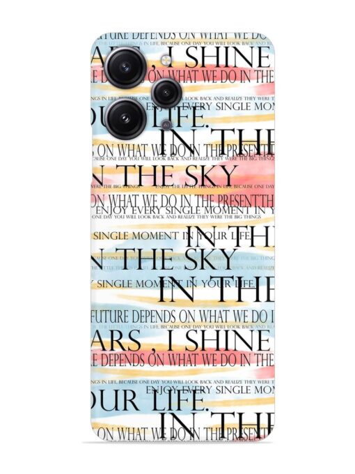 Seamless Slogans Pattern Snap Case for Xiaomi Redmi 12 (4G) Zapvi