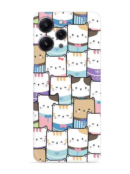 Cute Adorable Cat Snap Case for Xiaomi Redmi 12 (4G) Zapvi