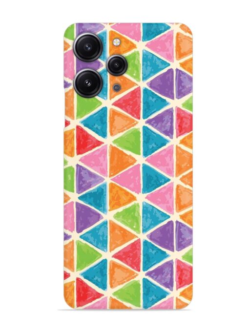 Seamless Colorful Isometric Snap Case for Xiaomi Redmi 12 (4G) Zapvi