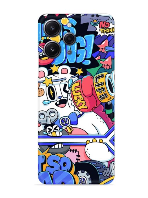 Universal Doodle Snap Case for Xiaomi Redmi 12 (4G) Zapvi