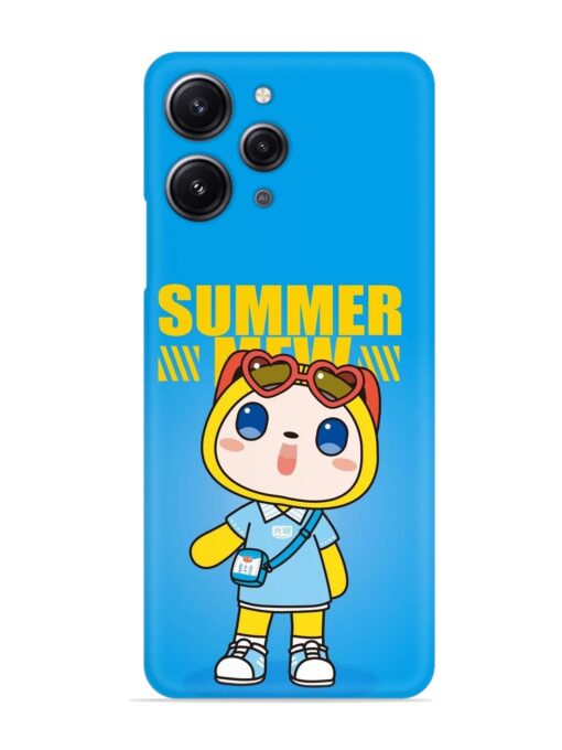 Summer Mew Cartoon Snap Case for Xiaomi Redmi 12 (4G) Zapvi