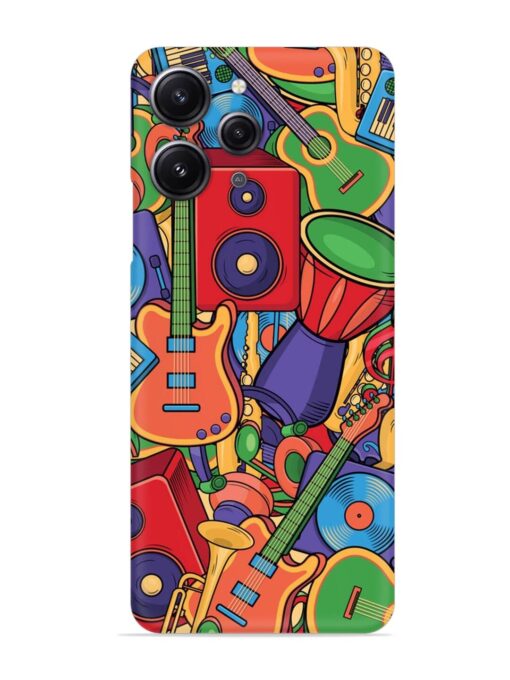 Colorful Music Art Snap Case for Xiaomi Redmi 12 (4G) Zapvi