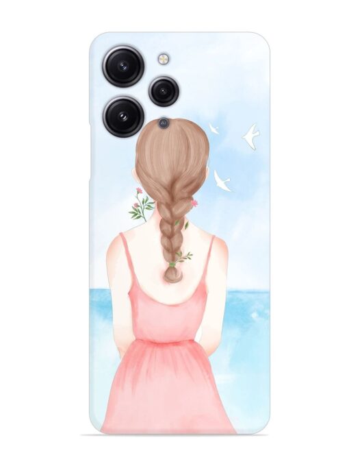 Watercolor Girl Vector Snap Case for Xiaomi Redmi 12 (4G) Zapvi