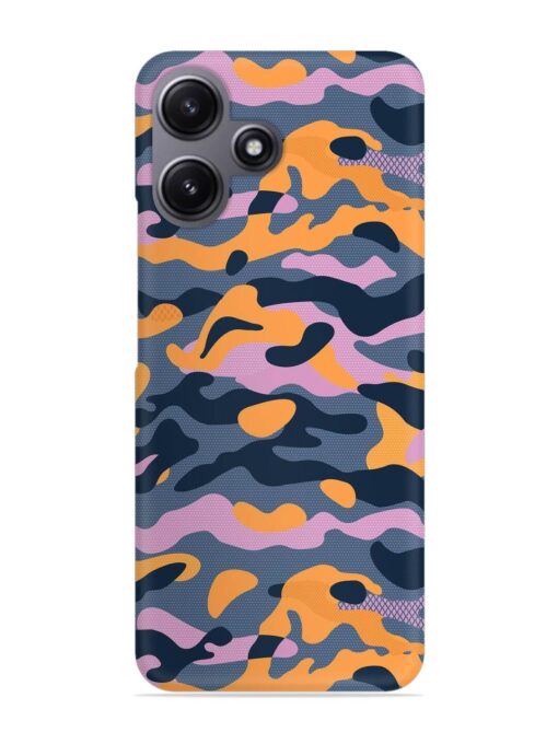 Camouflage Army Military English Orange Art Snap Case for Xiaomi Redmi 12 (5G) Zapvi