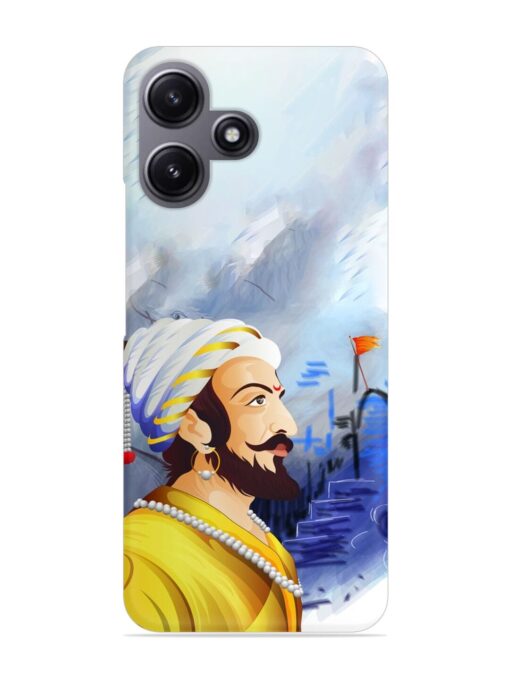 Shivaji Maharaj Color Paint Art Snap Case for Xiaomi Redmi 12 (5G)