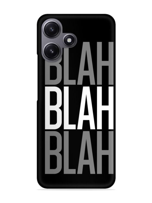 Blah Blah Blah Wallpaper Snap Case for Xiaomi Redmi 12 (5G)