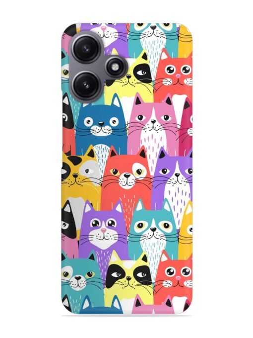 Funny Cartoon Cats Snap Case for Xiaomi Redmi 12 (5G) Zapvi