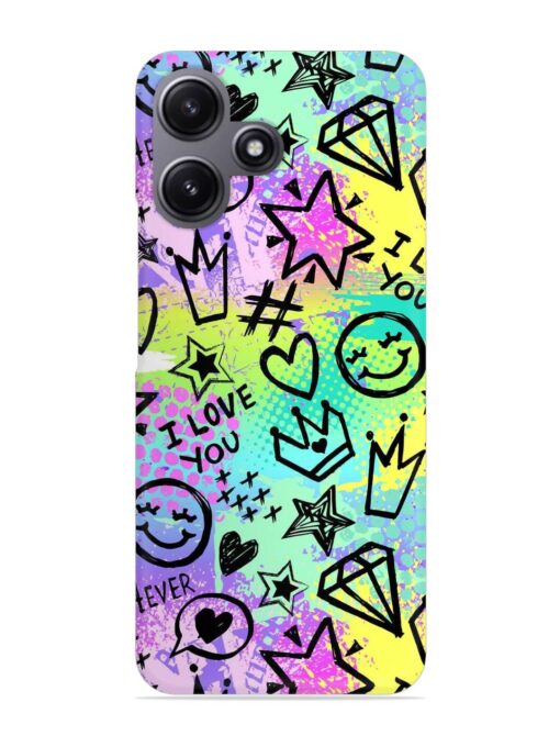 Bright Seamless Pattern Snap Case for Xiaomi Redmi 12 (5G) Zapvi