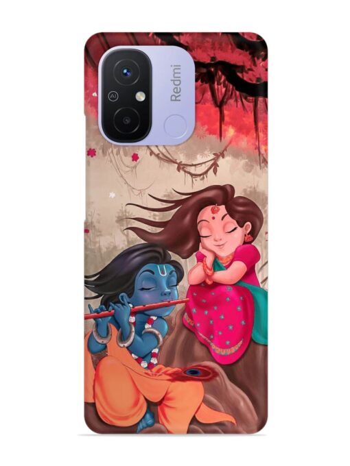 Radhe Krishna Water Art Snap Case for Xiaomi Redmi 12C Zapvi