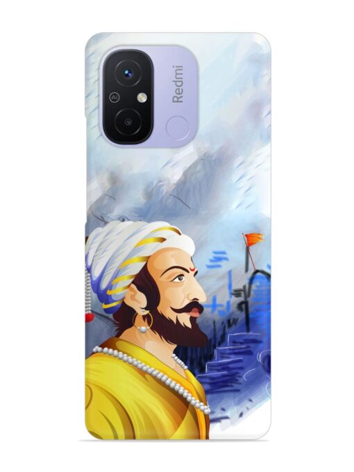 Shivaji Maharaj Color Paint Art Snap Case for Xiaomi Redmi 12C