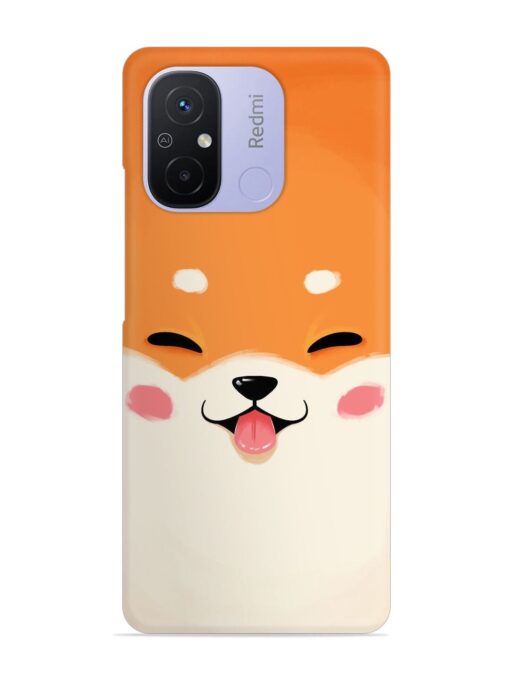 Cute Dog Face Vector Snap Case for Xiaomi Redmi 12C Zapvi