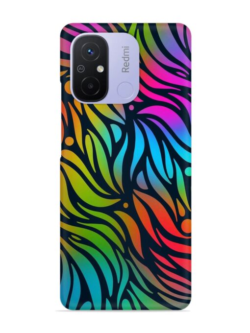 Abstract Leaf Design Snap Case for Xiaomi Redmi 12C Zapvi