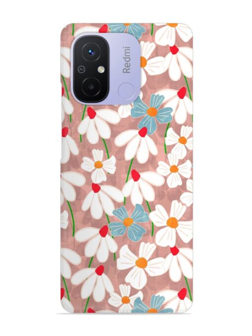 Abstract Petal Flowers Snap Case for Xiaomi Redmi 12C Zapvi