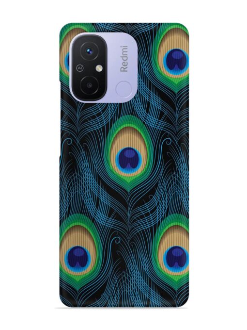 Seamless Pattern Peacock Snap Case for Xiaomi Redmi 12C Zapvi