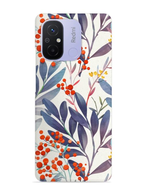 Seamless Floral Pattern Snap Case for Xiaomi Redmi 12C Zapvi