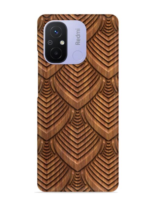 Carved Pattern On Snap Case for Xiaomi Redmi 12C Zapvi