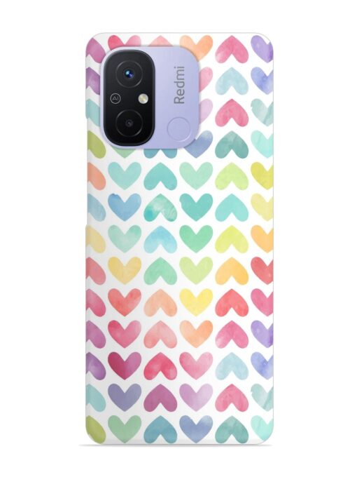 Seamless Colorful Watercolor Snap Case for Xiaomi Redmi 12C Zapvi