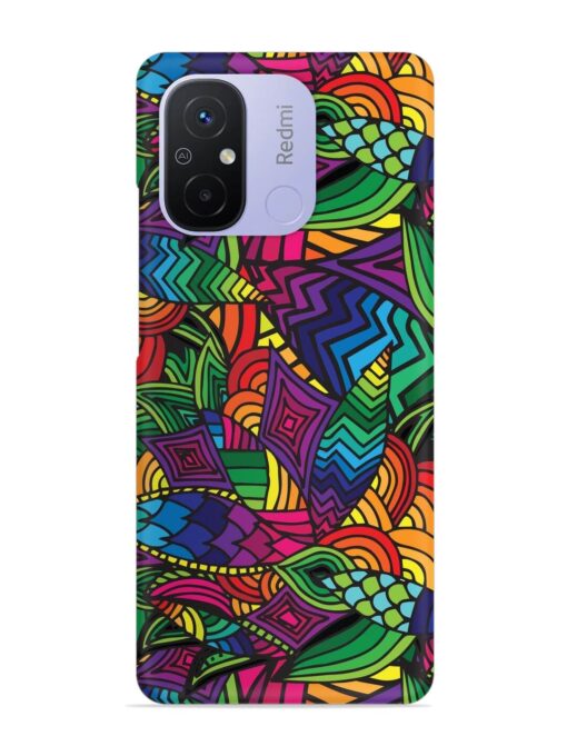 Abstract Multicolor Seamless Snap Case for Xiaomi Redmi 12C Zapvi