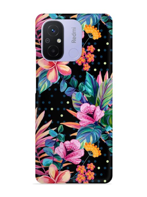 Seamless Floral Pattern Snap Case for Xiaomi Redmi 12C Zapvi