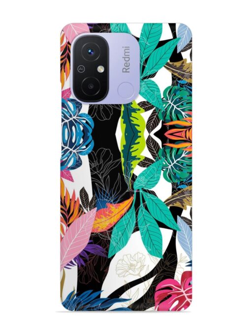 Floral Pattern Bright Snap Case for Xiaomi Redmi 12C Zapvi