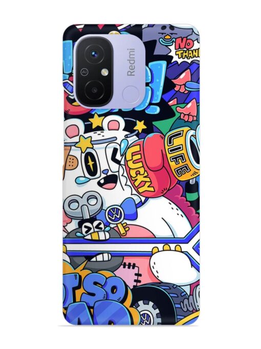 Universal Doodle Snap Case for Xiaomi Redmi 12C Zapvi