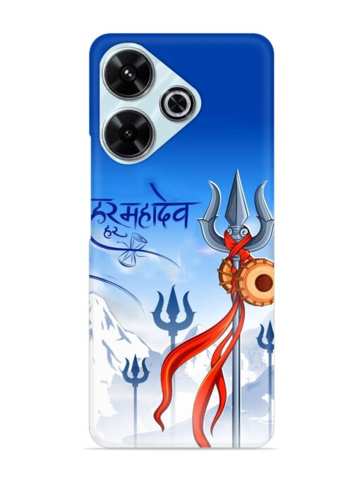 Har Har Mahadev Trishul Snap Case for Xiaomi Redmi 13 (5G) Zapvi