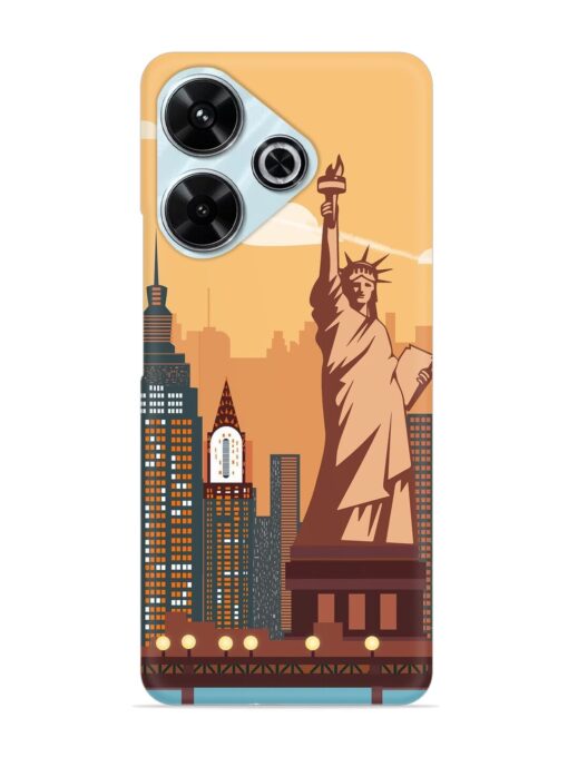 New York Statue Of Liberty Architectural Scenery Snap Case for Xiaomi Redmi 13 (5G) Zapvi