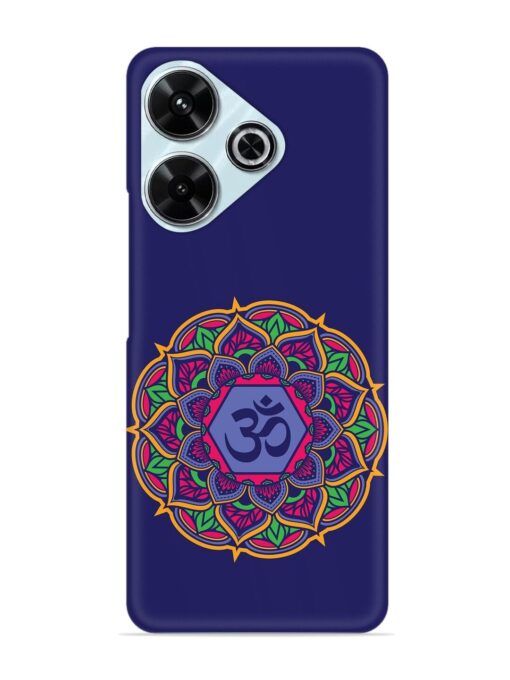 Om Mandala Art Blue Snap Case for Xiaomi Redmi 13 (5G) Zapvi