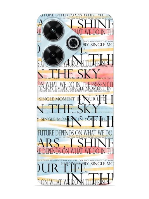 Seamless Slogans Pattern Snap Case for Xiaomi Redmi 13 (5G) Zapvi