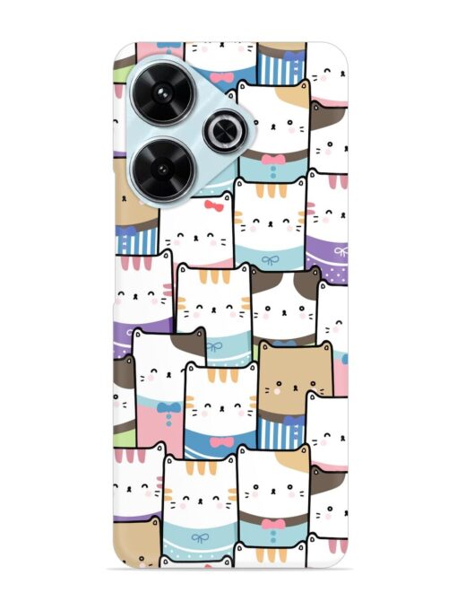 Cute Adorable Cat Snap Case for Xiaomi Redmi 13 (5G) Zapvi