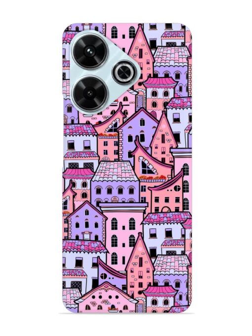 Seamless Pattern Houses Snap Case for Xiaomi Redmi 13 (5G) Zapvi