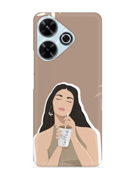 Girl With Coffee Snap Case for Xiaomi Redmi 13 (5G) Zapvi