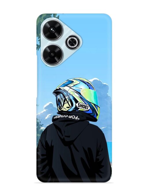 Rider With Helmet Snap Case for Xiaomi Redmi 13 (5G) Zapvi