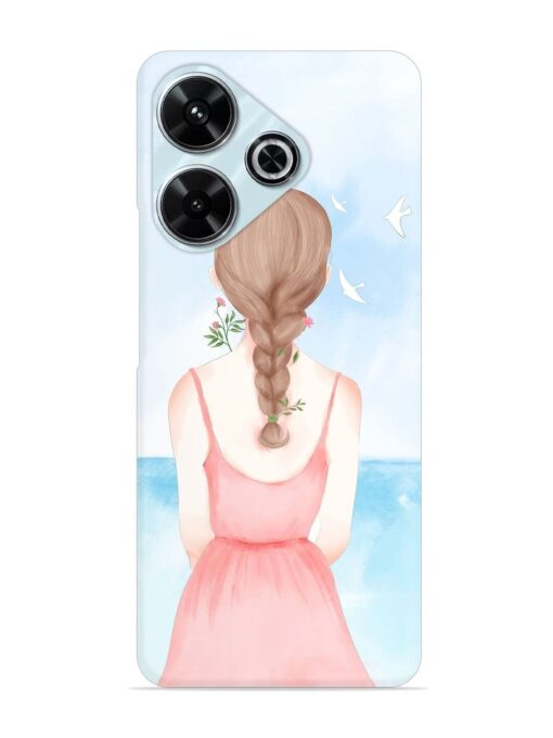 Watercolor Girl Vector Snap Case for Xiaomi Redmi 13 (5G)