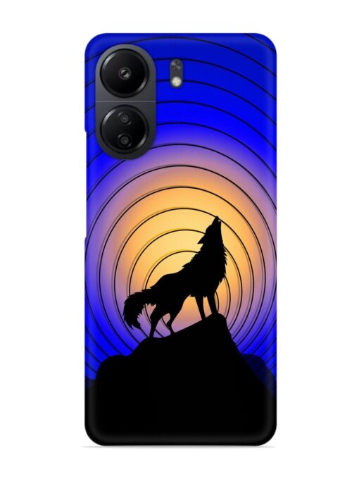 Fox Roaring Design Snap Case for Xiaomi Redmi 13C (4G)