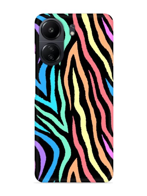 Colorful Abstract Zebra Snap Case for Xiaomi Redmi 13C (4G)