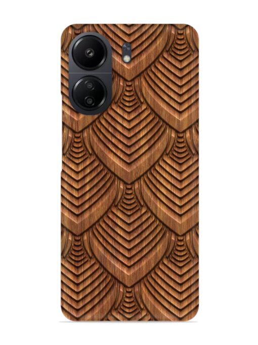 Carved Pattern On Snap Case for Xiaomi Redmi 13C (4G)