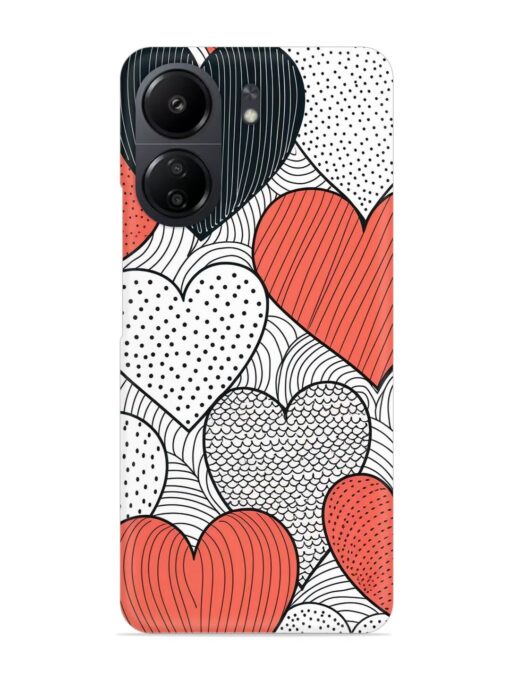 Girly Heart Seamless Snap Case for Xiaomi Redmi 13C (4G)