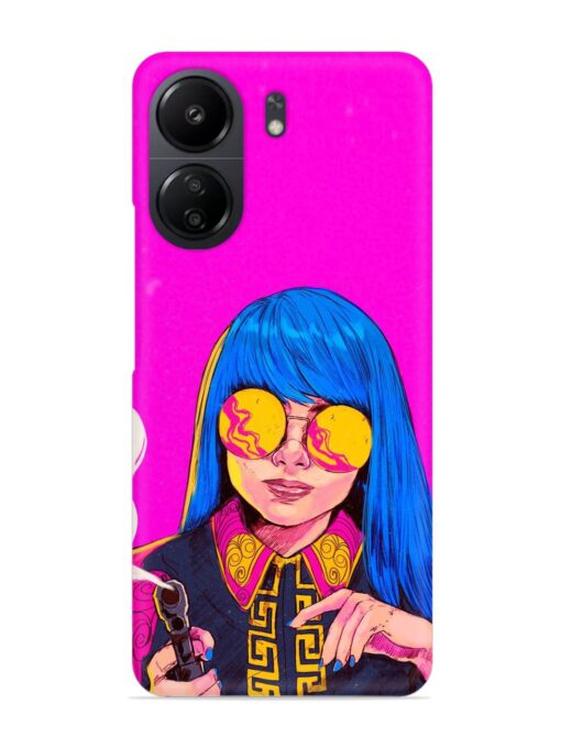 Aesthetic Anime Girl Snap Case for Xiaomi Redmi 13C (4G)