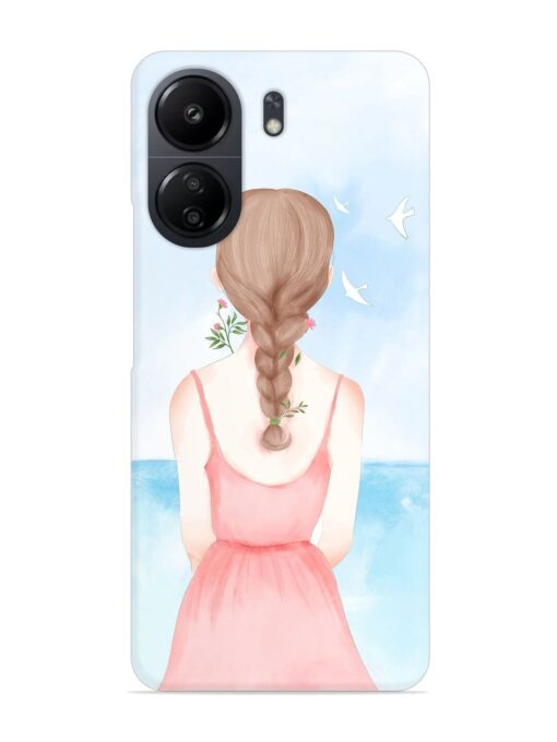 Watercolor Girl Vector Snap Case for Xiaomi Redmi 13C (4G)