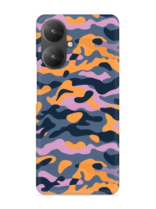 Camouflage Army Military English Orange Art Snap Case for Xiaomi Redmi 13C (5G) Zapvi